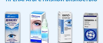 eye drops for dryness with low viscosity