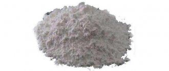 порошок извести