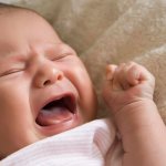 in an infant with conjunctivitis of the eyes